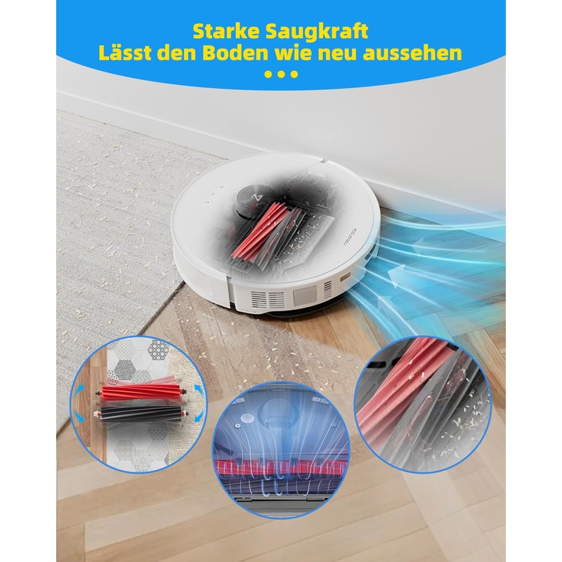 iRobacc Pack of 4 Main Brush Accessories for Roborock S8