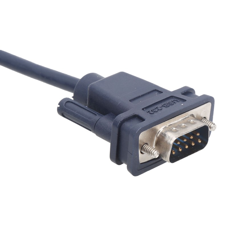 USB to RS232 Serial Cable Black Industrial Grade 9Pin Computer