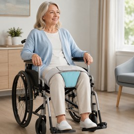 Adjustable Wheelchair Positioning Cushion for Seated Support – Padded Leg Separator with Anti-Slide Design for Improved Comfort, Stability & Daily Care
