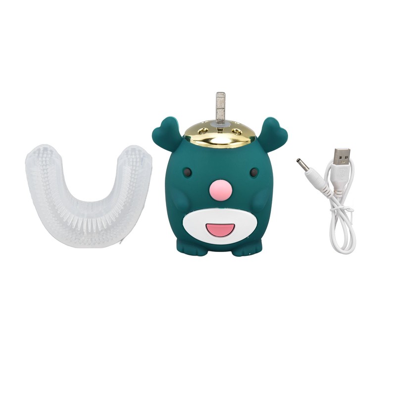 Kids U Shaped Toothbrush 5 Modes Waterproof Electric Sonicare 360