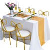 TCBESTO Gold Sequin Table Runner 12''x108'' 2 Pack Glitter Table