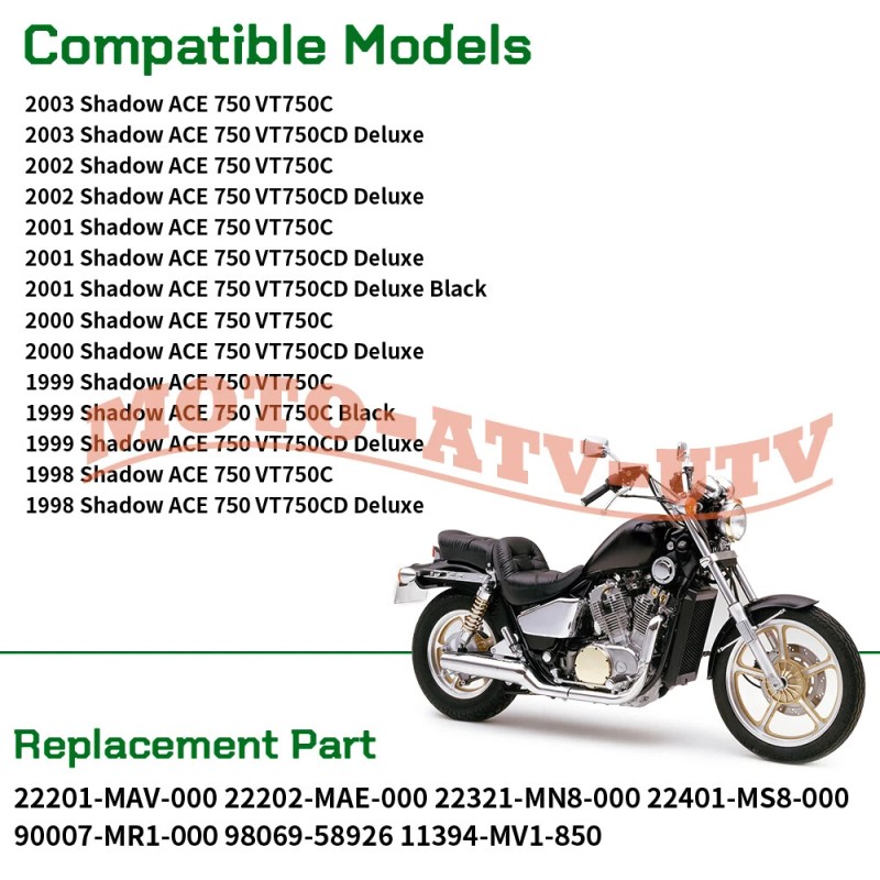 JINFANNIBI Clutch Kit Springs & Cover Gasket For Honda Shadow