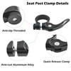 YHT Bike Seat Post Clamp,Bicycle Quick Release Seatpost Collar,Aluminum Alloy