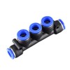 sourcing map Plastic Inline Manifold Union Push to Connect Tube