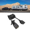 7 Way Round to 5 Way Pin Flat Spiral Trailer