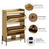GAOMON Shoe Cabinet, Shoe Cabinet with 2 Flip-Up Drawers and