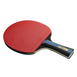 4 Star Table Tennis Racket Pimples-in Rubber Table Tennis Bat Ping Pong Paddle with Bag (Long Handle)