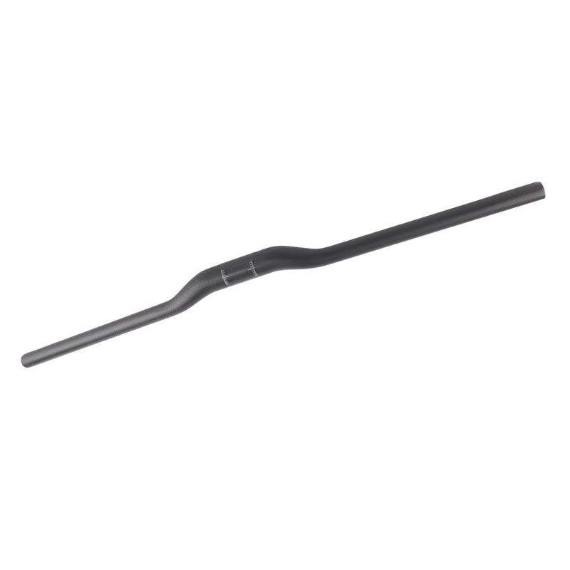Bicycle Riser Handlebar Matt Black 3K Carbon Fiber Integrated Light