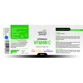 Adelle Davis® Liposomal Vitamin C 1000 mg High Dose Liquid (1 x 200 ml)