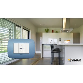 Vimar 19196.B Arké Commutatore elettronico centralizzabile Quid per tapparella, cosφ 0,6 2 A 220-240 V~ 50/60 Hz, memorizzazione di posizione