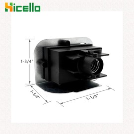 Hicello Gas Igniter Kit Push Button Ignition 63788 Replacement for Weber Q320 Q3200 Grill, Compatible with Weber Igniter 80452, 60092