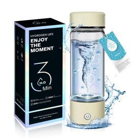 2025 Upgrade Hydrogen Water Bottle 8.0【3000 PPB (3X Standard) via SPE/PEM Tech】Hydro Water Bottle 100% Leak Proof【8-Hour Nanobubble Clustering - H₂ Persistence】NCE Nano-Electrolysis 99.99% H₂