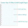 A4 TUL Discbound Grid Filler Paper - 11 Disc Graph