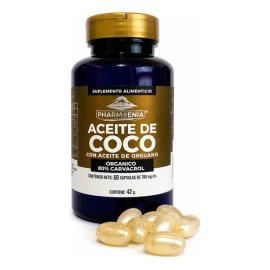 Cápsulas De Aceite De Coco Con Aceite De Orégano 60 Cápsulas