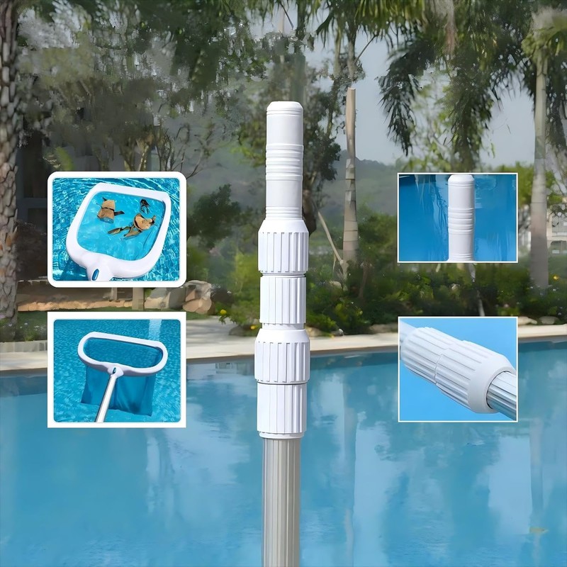 longsuda Pool Pole- Professional 12-Foot Telescopic Pool Cleaning Rod,Pool Rod