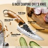 STARFISH 6 Inch Full Tang Forged Viking Chef Knife, 440A