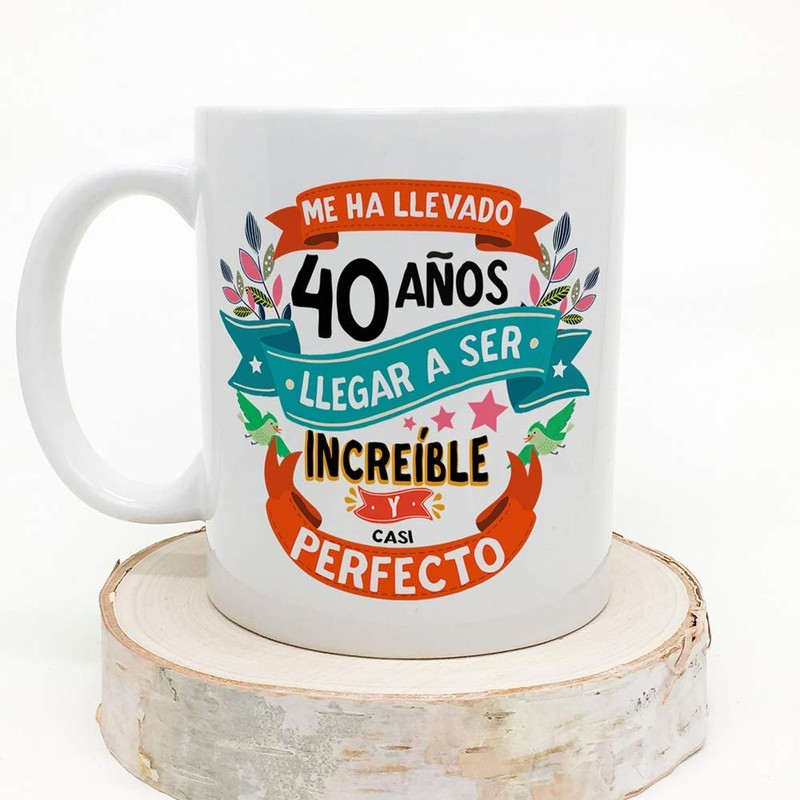 MUGFFINS Taza 40 Cumpleaños -"Me ha llevado 40 años llegar
