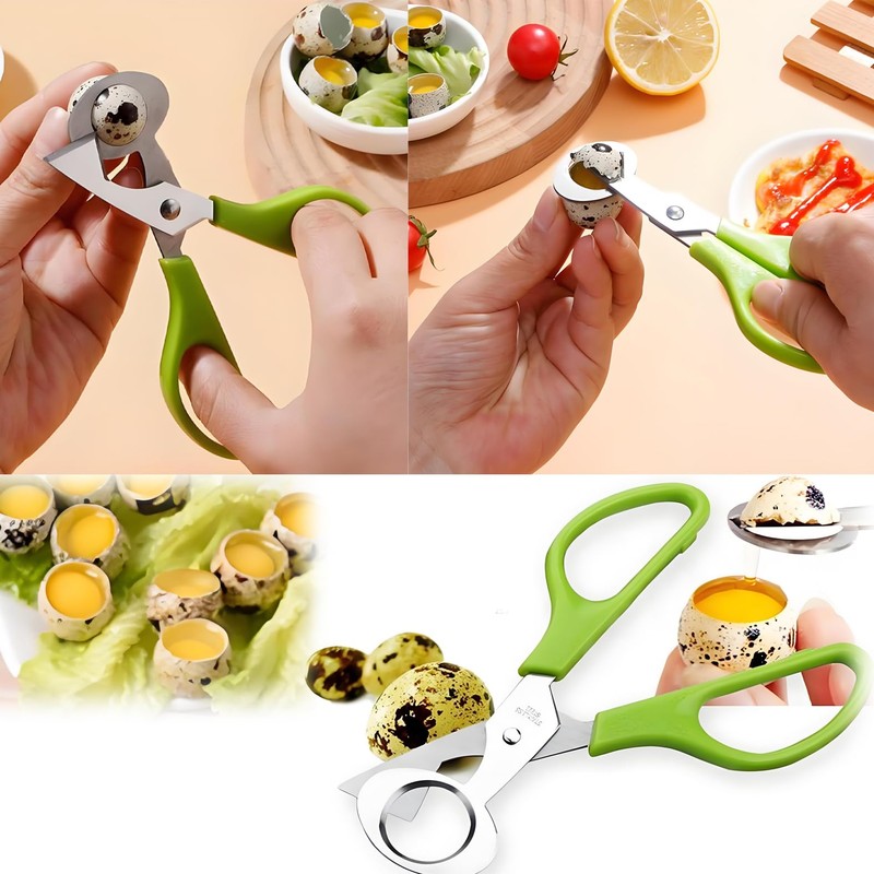 LVYKING 3 Pcs Quail Egg Cutter Scissors, Stainless Steel Pigeon