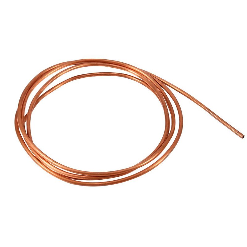 Fdit Copper Pipe Roll, Soft Copper Tube Pipe OD 4mm