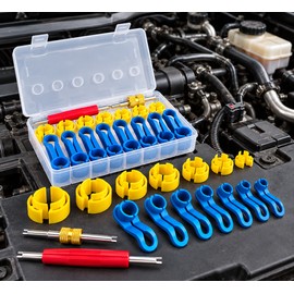 Fuel Line Disconnect Tool Set for Auto Maintenance – Angled Quick Removal Kit for Fuel Lines & A/C Oil Pipes