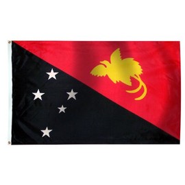 Papua New Guinea Flag 4X6 Foot SolarMax Nylon