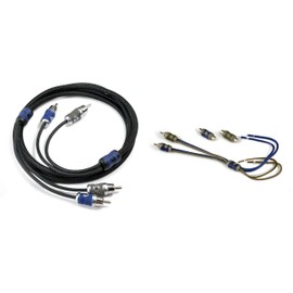 Kicker 46KISL K-Series Interconnect, Speaker Wire to RCA Adapter w/ 46QI21 1 Meter 2-Channel Signal Cable