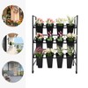 SuiYuLn 3 Tier Plant Stand with Wheels Heavy Duty Garden