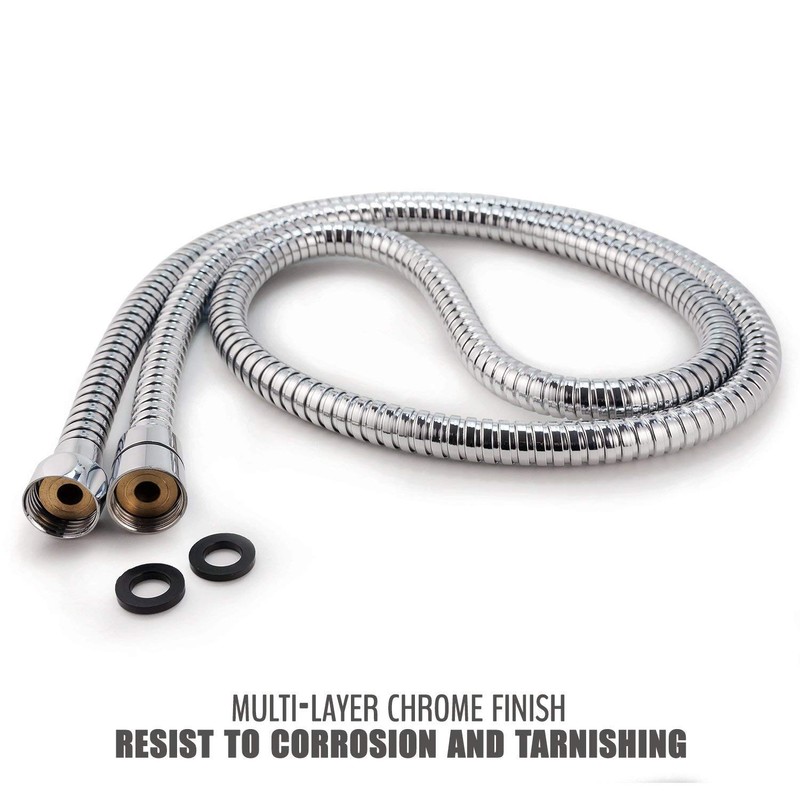 Shower Hose 2m, Long Shower Hose, Universal Replacement Stainless Steel
