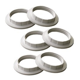 E26 E27 Lampshade Collar Ring, 6 Pieces E27 Plastic Lampshade Reducing Ring Lamp Holder Rings for Bedside Lamp