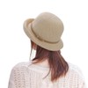 XGOPTS Women's Summer Cloche Sun Straw Hat Foldable Short Brim