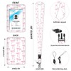 FDKYOEK Pink Bows Lanyard with Id Holder, Id Badge Holder