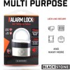 Blackstone Anti-Theft Loud 130db Alarm Padlock Weather Proof Heavy Duty