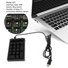 Mechanical Numeric Keypad Wired 21 Keys Blue Switch Color LED