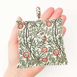 Lavender Sachet – William Morris Inspired Sweet Briar, French Lavender, Drawer & Wardrobe Freshener, Handmade in UK, 100% Cotton Gift – Redd & Goud (Olive Green)
