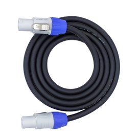 Toronce Hand-Built PowerCon Cable AC 14 AWG Power Cable for LED Display Screen Light Extension Speakon Cable (White, 6Feet)