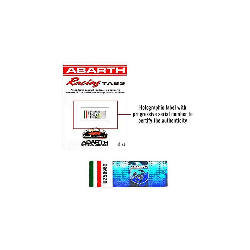 Abarth Stickers Tabs Sticker 1 Sign, 150 x 200 cm