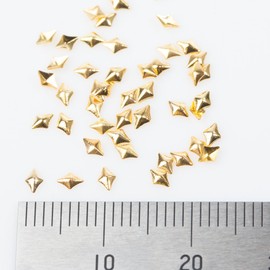 [Pearl Stone Mail Order MK] Parts for Nail Jewelry Studs golden