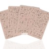 3mm Thick Tattoo Fake Skin Double Sides Pre-printed Fine Line