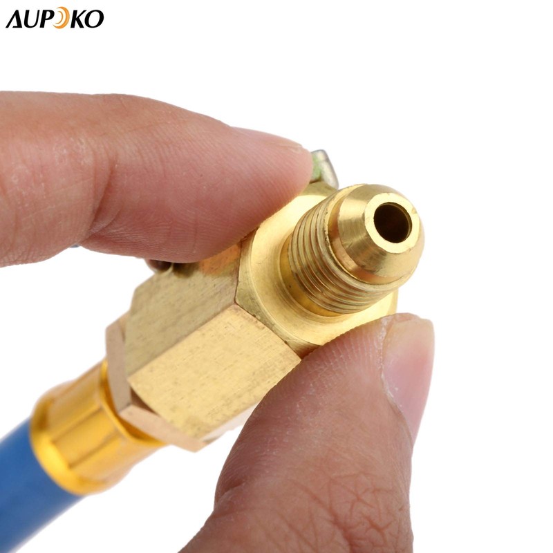 R134A R410A R22 R12 Charging Hoses and Ball Valve Set,