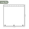Seenus 75 inch Long Clear Shower Curtain with 3 Weighted