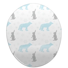 Bonamaison, Ergonomisches Mauspad mit Handgelenkauflage, Digital Bedruckt Mauspad Anti-Sehnenscheide Probleme, rutschfeste Unterseite, für Büro und Zuhause, Größe: 20x23 cm