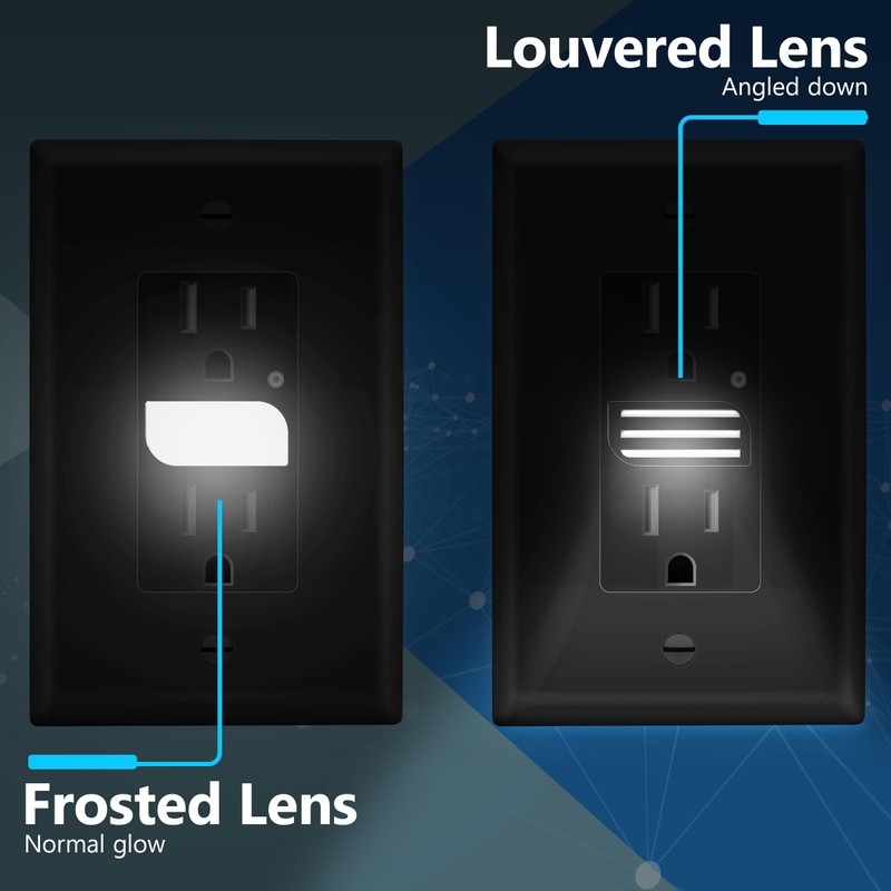LIDER LED Guide Light Receptacle with Automatic Daylight Sensor and