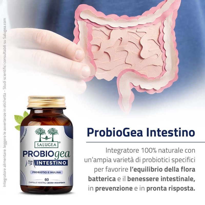 ProbioGea Intestino Salugea - 60 capsule - Probiotico per l’intestino