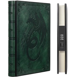 ZXHQ Luxury Diary with Lock, 180° Flat Design, A5 Notebook for Adults, Men, Women, Girls, 220 Pages 120gsm Paper, Size A5 (15.9 × 21.5 cm), Dark Green