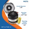 PRV Audio 2x PRV Motorcycle Bullet Tweeter 2.25" Short Horn