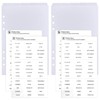 DY.2ten Index Divider Cards, A5, Vertical, 5 Slots, 6 Holes,