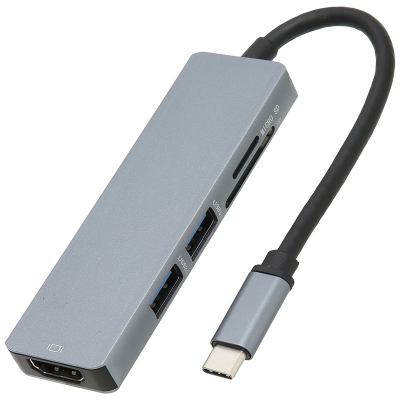 5 in 1 USB C Hub 5Gbps Transfer Ultra HD