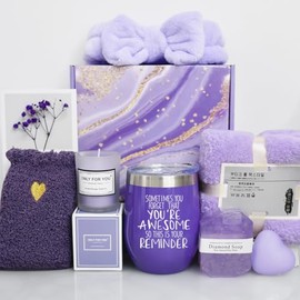 Regalos de Cumpleaños para Mujeres,Canasta de Spa Relajante para Mujer,Paquete de cuidado personal para mujeres,Regalo de San Valentín,Regalos para...