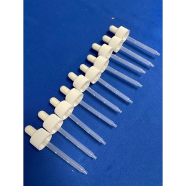 Unbranded 100-PACK Plastic Dropper White Top 2OZ /60ML (24-410 Neck Size)  New