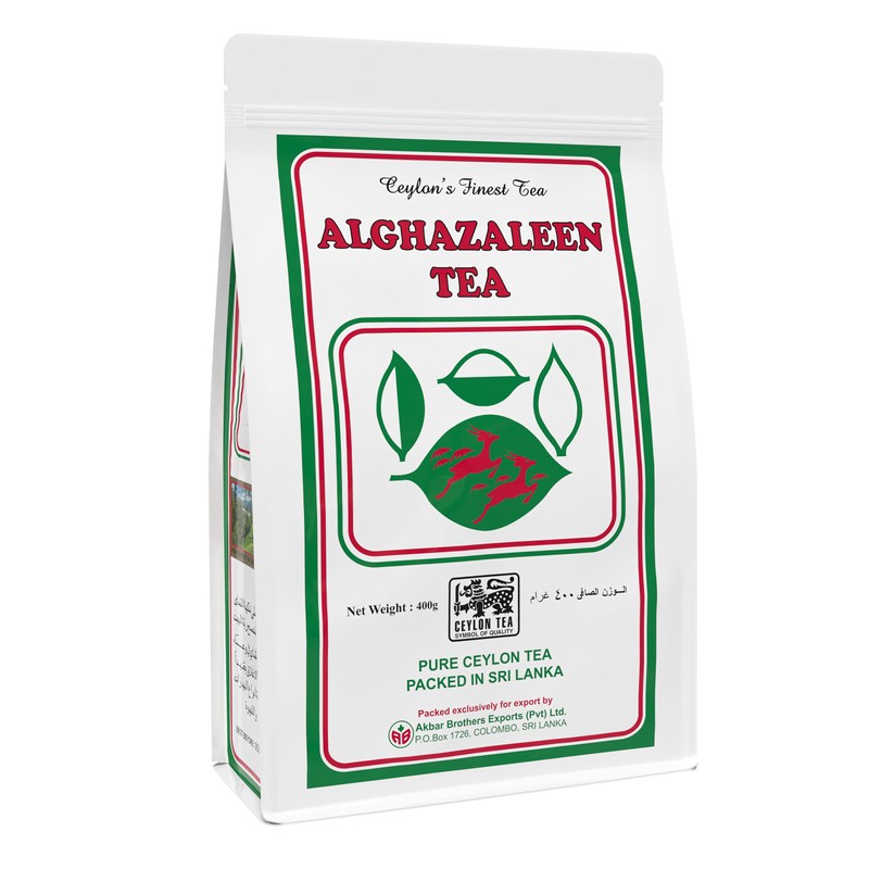 Alghazaleen Tea White Collection, 14oz (400g) Bag,100% Pure Ceylon Black